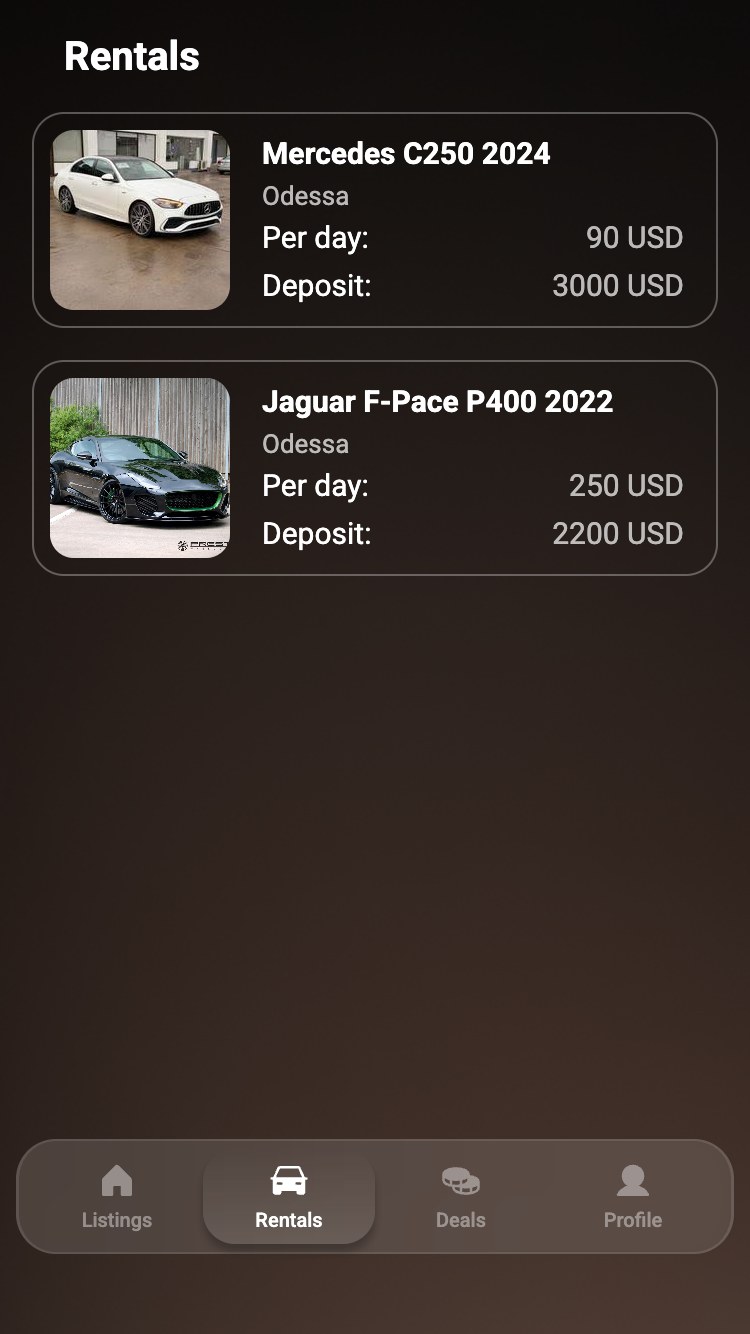 Fleet catalog screenshot